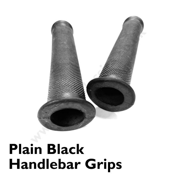 1” Plain Black Handlebar Grips