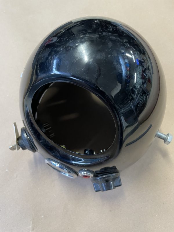 NOS Headlight Shell - Complete with Switch and Ammeter - Image 4