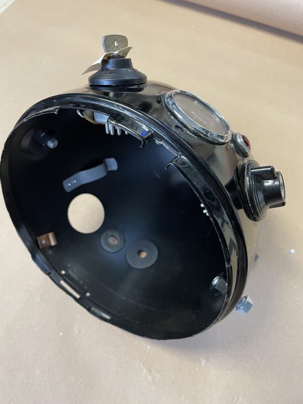 NOS Headlight Shell - Complete with Switch and Ammeter - Image 6