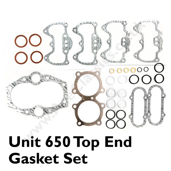 Triumph - Unit 650 Top End Gasket Set