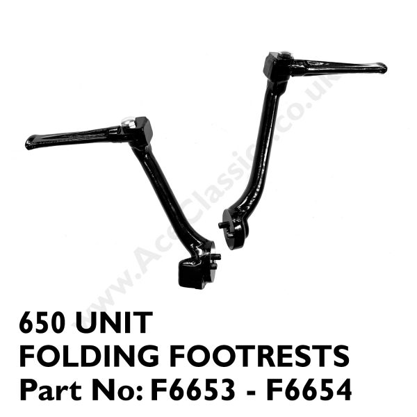 Triumph 650 Unit Folding Footrests F6653 - F6654