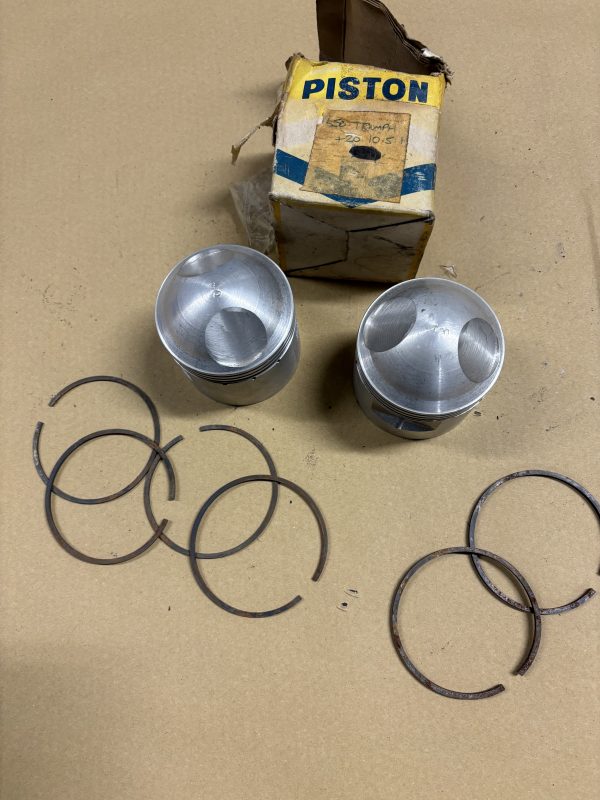 NOS Triumph 650 MC Pistons +20 10.51 - Image 2