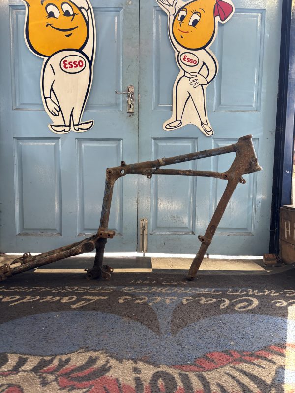 1958 Pre Unit 6T Frame front half of frame & Swinging arm