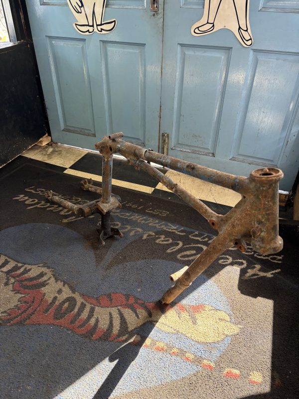 1958 Pre Unit 6T Frame front half of frame & Swinging arm - Image 2