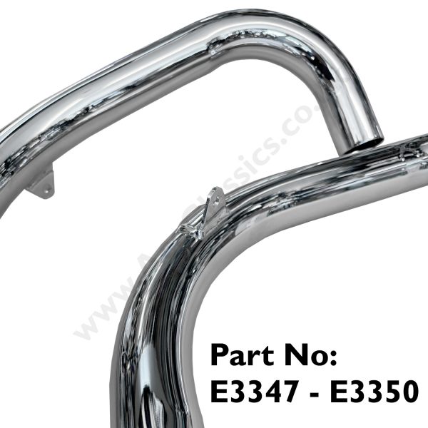 Triumph Front Exhaust Pipes T110 1954-1957 E3347 - E3350 - Image 2