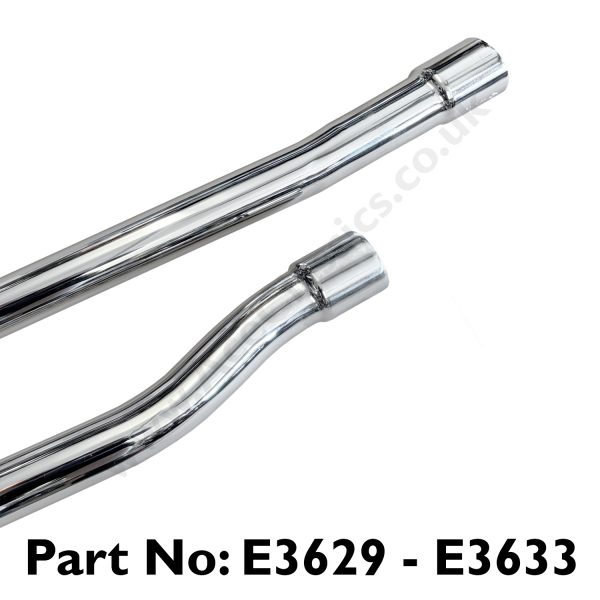 Triumph Front Exhaust Pipes 1958 - 1959 T100 E3629 - E3633 - Image 3
