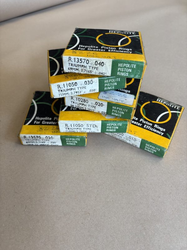 Genuine NOS Hepolite Triumph Piston Rings - Image 3