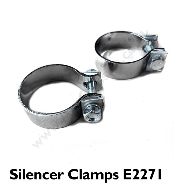 2x Triumph Silencer Clamps E2271