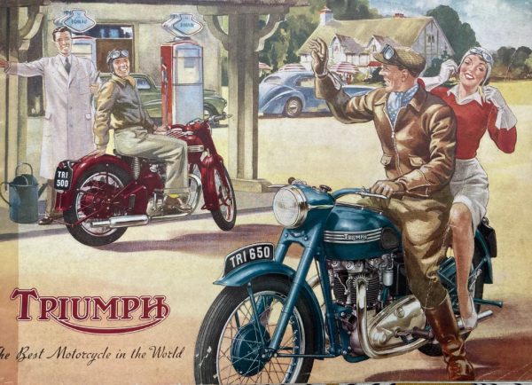 USED Triumph Speed Twin Nacelle Handlebars 1952 H569 - Image 4