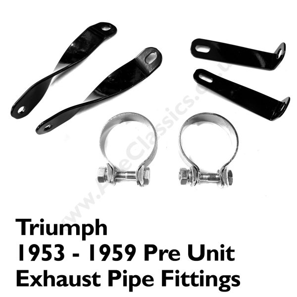 Triumph Front Exhaust Pipes 5T - 6T 1954-1959 E3426 - E3350 - Image 5