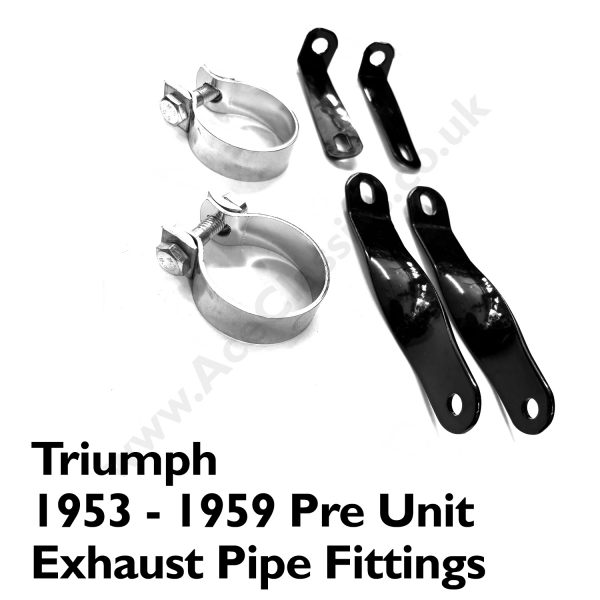 Triumph 1953 - 1959 Pre Unit Exhaust Pipe Fittings - Image 2