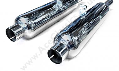 Triumph Rigid Keyhole Silencers E1568 - E1567