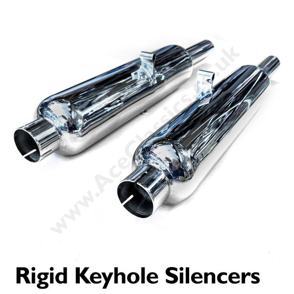Triumph Front Exhaust Pipes Rigid 500 Dynamo with Bracket E2985 - E2987 - Image 3