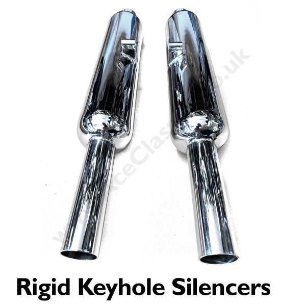 Triumph Rigid Keyhole Silencers E1568 - E1567 - Image 3