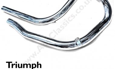 Triumph Front Exhaust Pipes Rigid 500 Dynamo with Bracket
