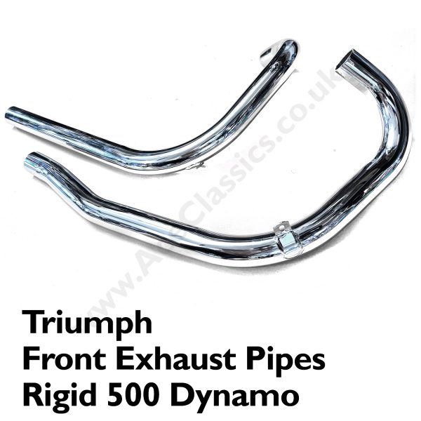 Triumph Front Exhaust Pipes Rigid 500 Dynamo with Bracket