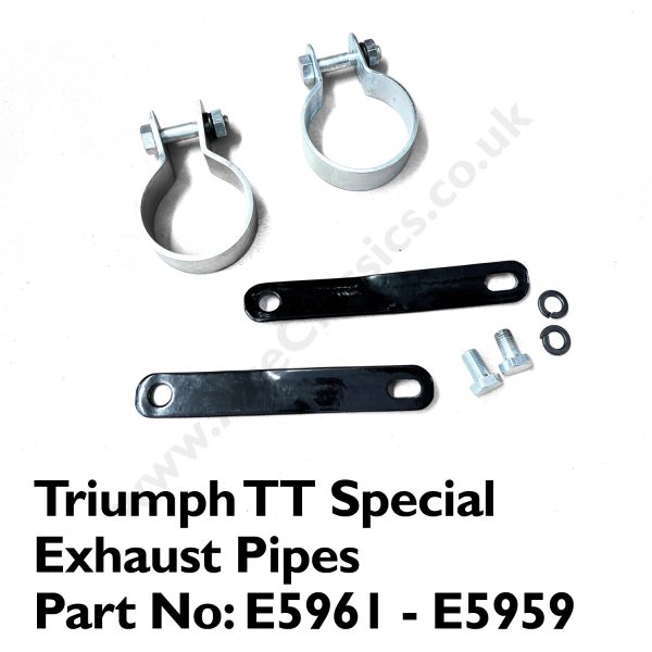 Triumph TT Special Exhaust Pipes E5961 - E5959 - Image 2