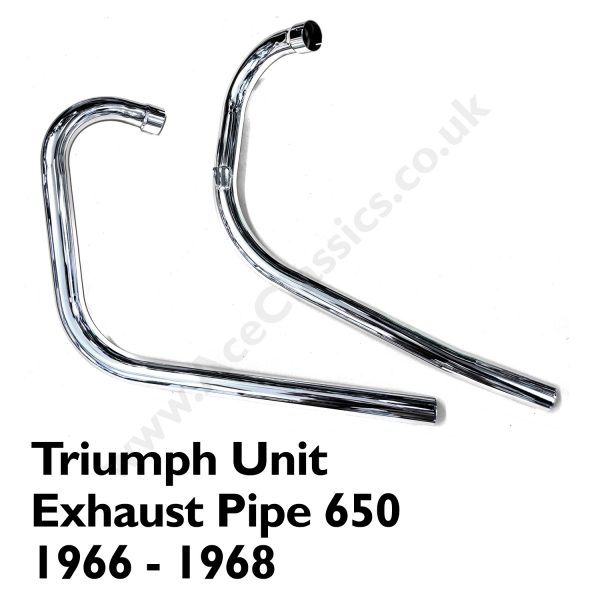 Triumph Unit Exhaust Pipe 650 1966 - 1968