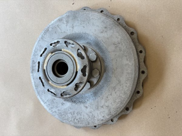 Triumph 1954 Pie Crust Hub and brake plate - Image 4