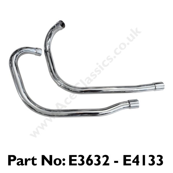 Triumph Front Exhaust Pipes 1960 – 1962 T120 – TR6 – T110 E3632 – E4133