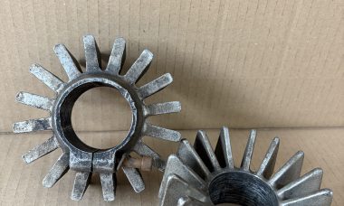 Triumph Bates Finned Exhaust Clamps 1 3/4